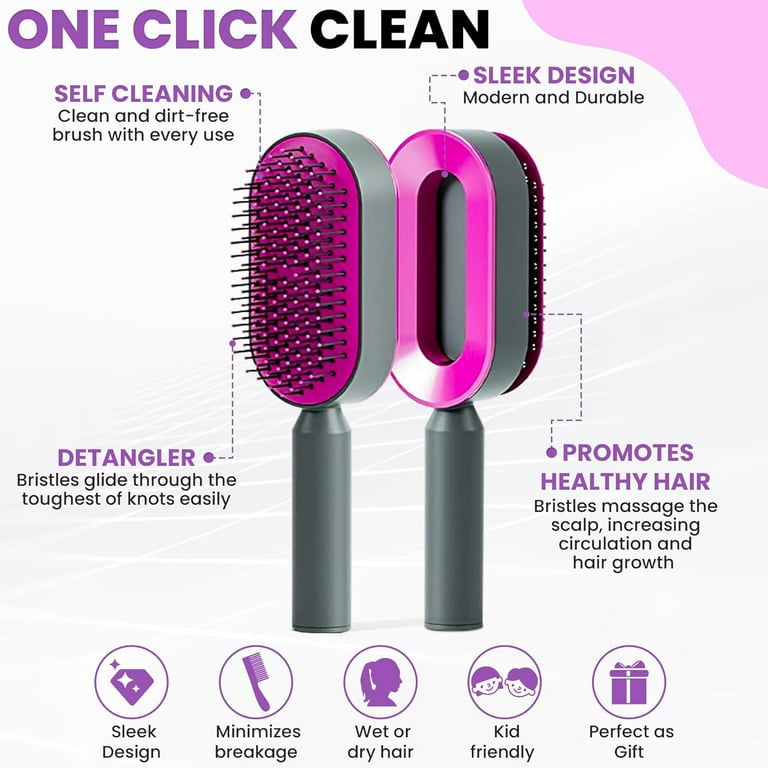 Self-Cleaning Hair Brush